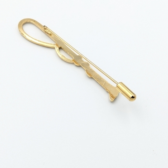 Vintage horse whip gold tone stick pin - Picture 4 of 5